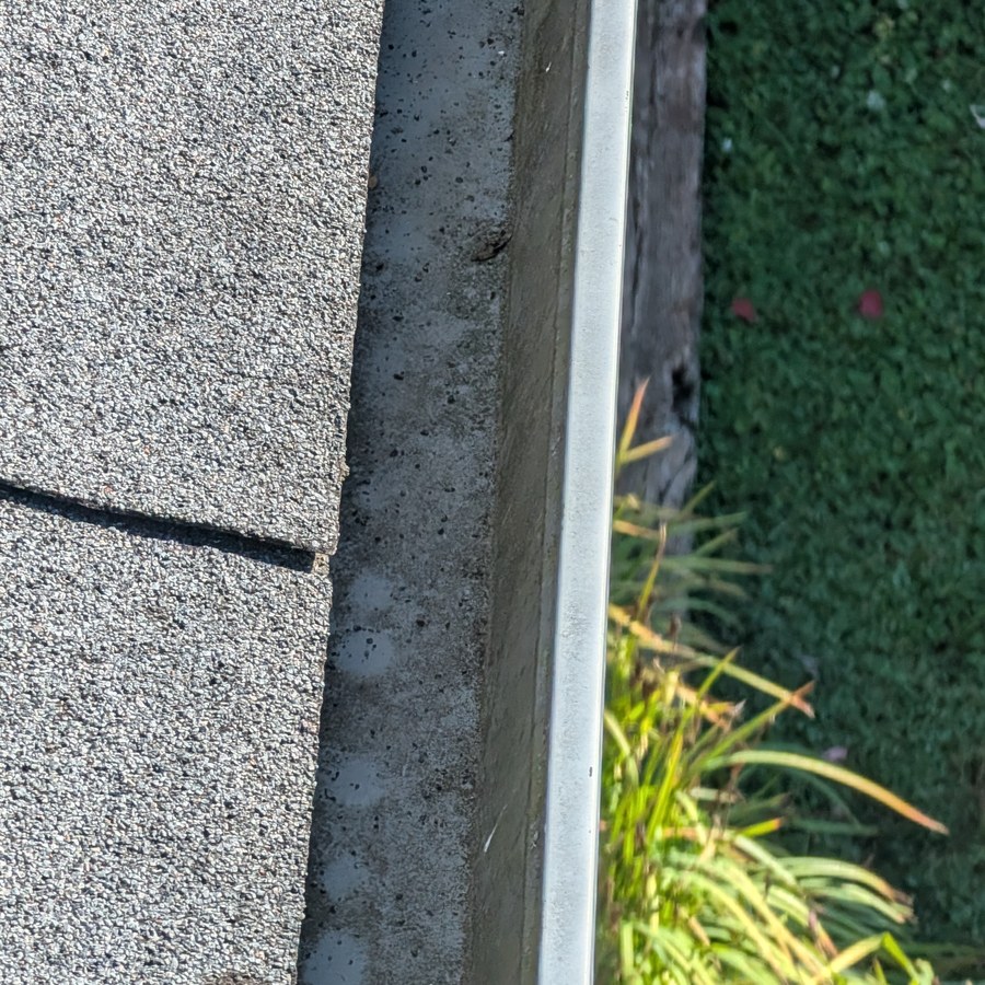 Clean gutter after gutter cleaning