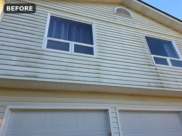 House siding before soft washing in Vancouver WA