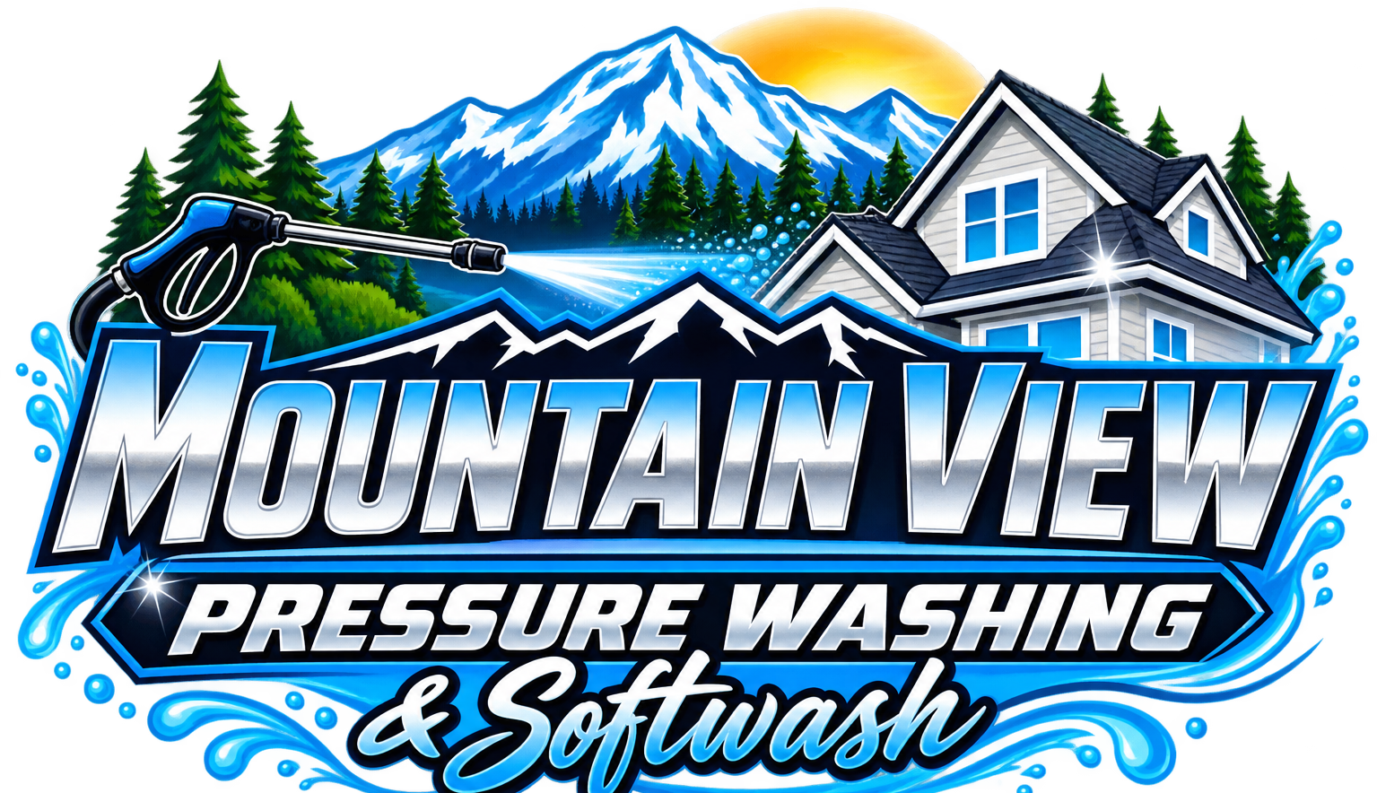 Mountain View Pressure Washing and Softwash Logo